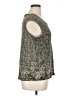 Christopher & Banks Silver Sleeveless Top Size XL - photo 4