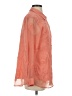 Soft Surroundings 100% Polyester Orange Long Sleeve Blouse Size S - photo 4