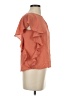 Papaya 100% Polyester Orange Short Sleeve Blouse Size S - photo 4
