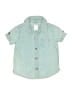 Carter's 100% Cotton Teal Short Sleeve Button-Down Shirt 3-6 MO / 6 MO - photo 1