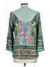 New Directions 100% Polyester Teal 3/4 Sleeve Blouse Size L - photo 2