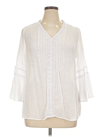 Counterparts 3/4 Sleeve Blouse (view 1)