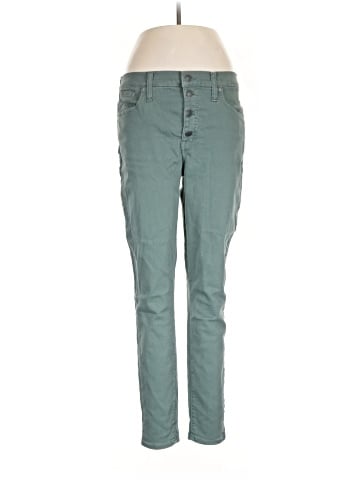 Madewell 9" Mid-Rise Skinny Jeans: Garment-Dyed Button-Front Edition (view 1)