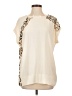 By Malene Birger 100% Polyester Ivory Short Sleeve Top Size EU 36 / US 6 - photo 1