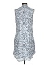 CAbi 100% Polyester Print Blue Casual Dress Size S - photo 2
