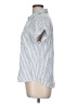 Be Cool Stripes Blue Short Sleeve Button-Down Shirt Size M - photo 5