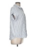 Be Cool Stripes Blue Short Sleeve Button-Down Shirt Size M - photo 4