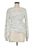 Paige Metallic Silver Pullover Sweater Size M - photo 1
