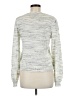 Paige Metallic Silver Pullover Sweater Size M - photo 2