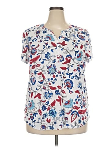 Liz Claiborne Short Sleeve Blouse (view 1)