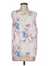 Vince Camuto 100% Polyester White Sleeveless Blouse Size M - photo 1