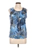 Jones Studio Blue Sleeveless Blouse Size L - photo 1
