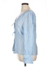 Halogen Blue Long Sleeve Blouse Size XL - photo 5