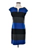 Max Studio Color Block Blue Casual Dress Size S - photo 1