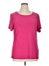 JM Collection Pink Short Sleeve Top Size XL - photo 1