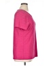 JM Collection Pink Short Sleeve Top Size XL - photo 4