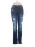 Express Jeans Hearts Blue Jeans Size 6 - photo 1