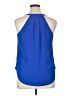 DAILYLOOK 100% Polyester Blue Sleeveless Blouse Size XL - photo 2