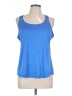 Athletic Works 100% Polyester Blue Active Tank Size L - photo 1