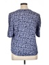 Lands' End Blue Short Sleeve Blouse Size XL - photo 2