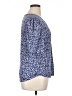 Lands' End Blue Short Sleeve Blouse Size XL - photo 4