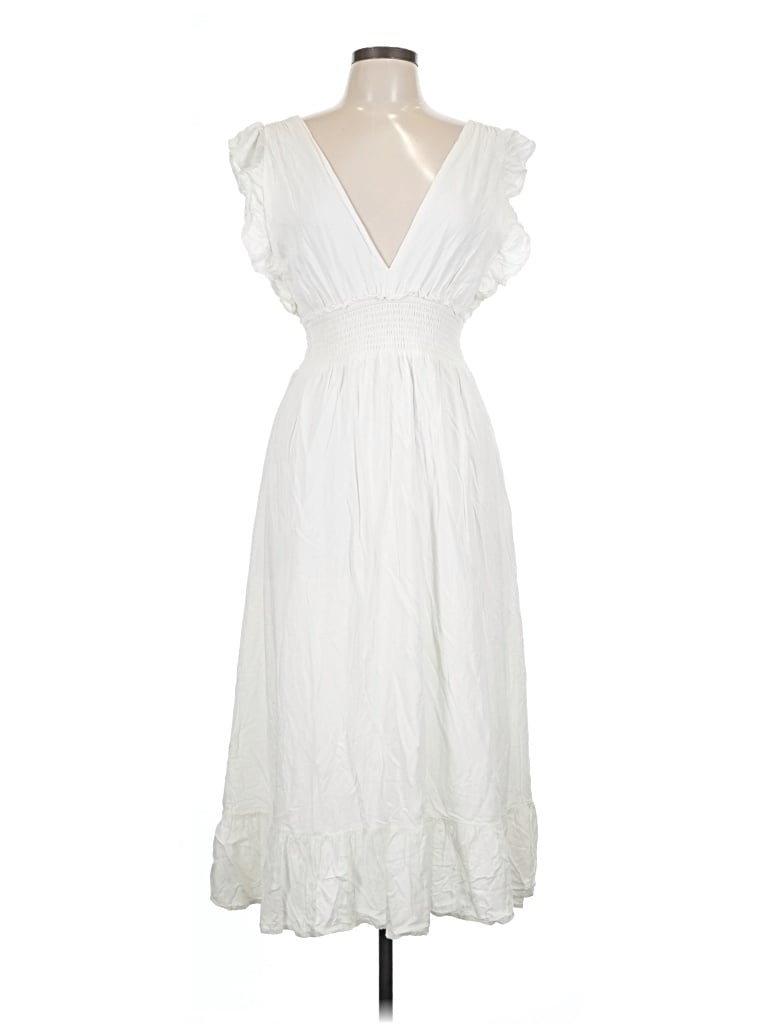 Pre-owned Bp. Casual Dress In White