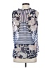CAbi 100% Polyester Paisley Blue Sleeveless Blouse Size XS - photo 2