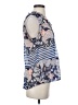 CAbi 100% Polyester Paisley Blue Sleeveless Blouse Size XS - photo 4