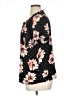Maurices 100% Polyester Floral Black Short Sleeve Blouse Size XL - photo 5