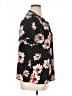 Maurices 100% Polyester Floral Black Short Sleeve Blouse Size XL - photo 4