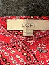Ann Taylor LOFT 100% Polyester Red Long Sleeve Blouse Size M - photo 7