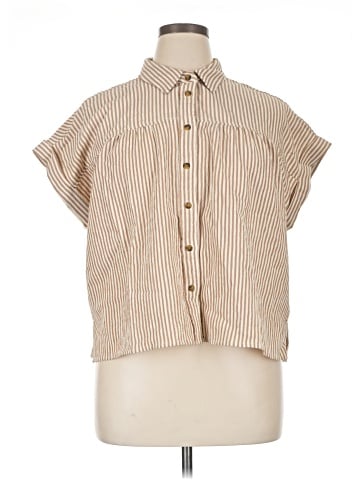 Velvet Heart Sleeveless Button-Down Shirt (view 1)