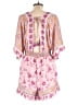 River Island 100% Polyester Paisley Pink Romper Size L - photo 2