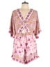 River Island 100% Polyester Paisley Pink Romper Size L - photo 1