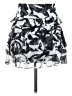 Express Design Studio Graphic Silver Casual Skirt Size 00 - photo 1