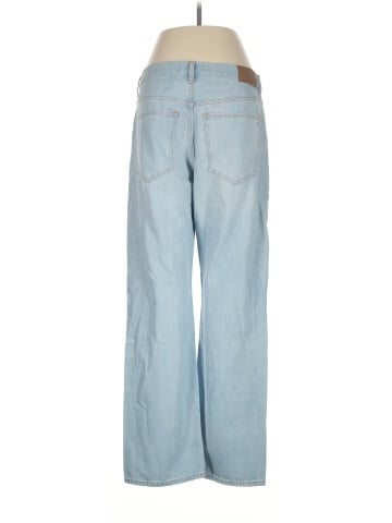 Madewell Low-Slung Straight Jeans in Fitzgerald Wash: Ripped Edition (view 2)