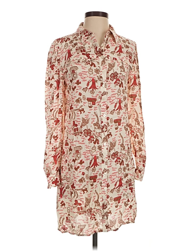 Pre-owned Modcloth Casual Dress In Ivory