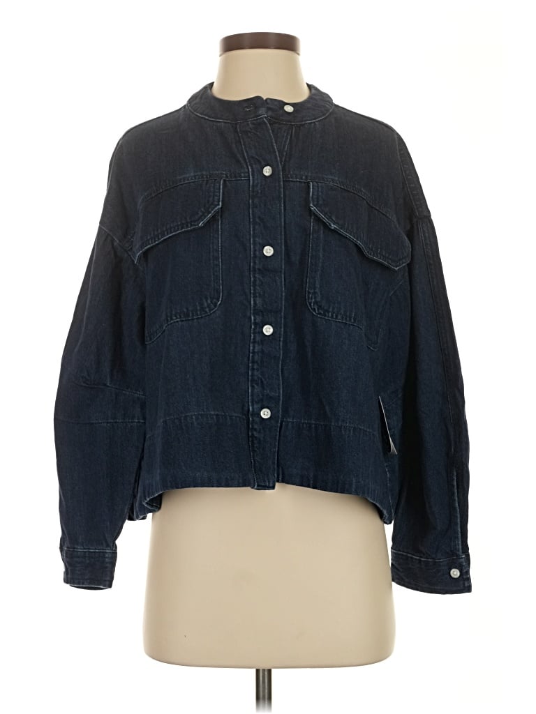 Pre-owned Scoop Denim Jacket In Blue