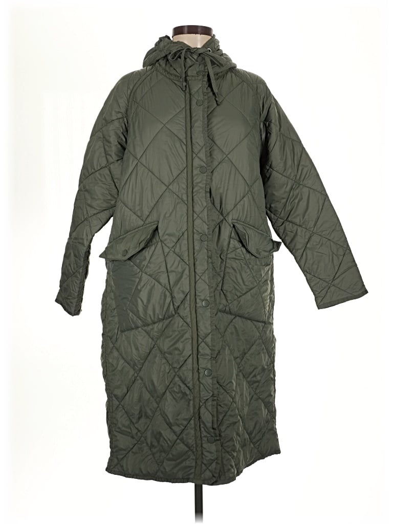 Pre-owned Zara Coat In Green