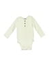 Old Navy Solid Ivory Long Sleeve Onesie Size 6-12 mo - photo 1