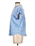 Maison d' Amelie Blue Short Sleeve Blouse Size S - photo 5