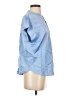 Maison d' Amelie Blue Short Sleeve Blouse Size S - photo 4