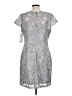 Assorted Brands Paisley Silver Cocktail Dress Size 12 - photo 2