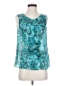 Talbots Teal Sleeveless Blouse Size 8 - photo 1