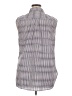 Talbots 100% Polyester Houndstooth Gray Sleeveless Blouse Size XL - photo 2