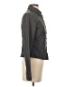 Shein Stripes Gray Long Sleeve Blouse Size 4 - photo 4