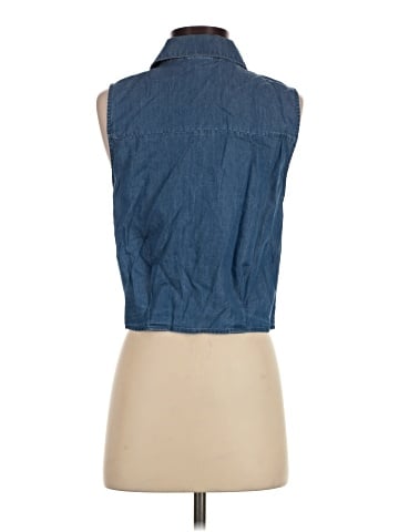 MICHAEL Michael Kors Sleeveless Button-Down Shirt (view 2)