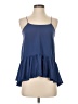Tibi Blue Sleeveless Blouse Size 0 - photo 1