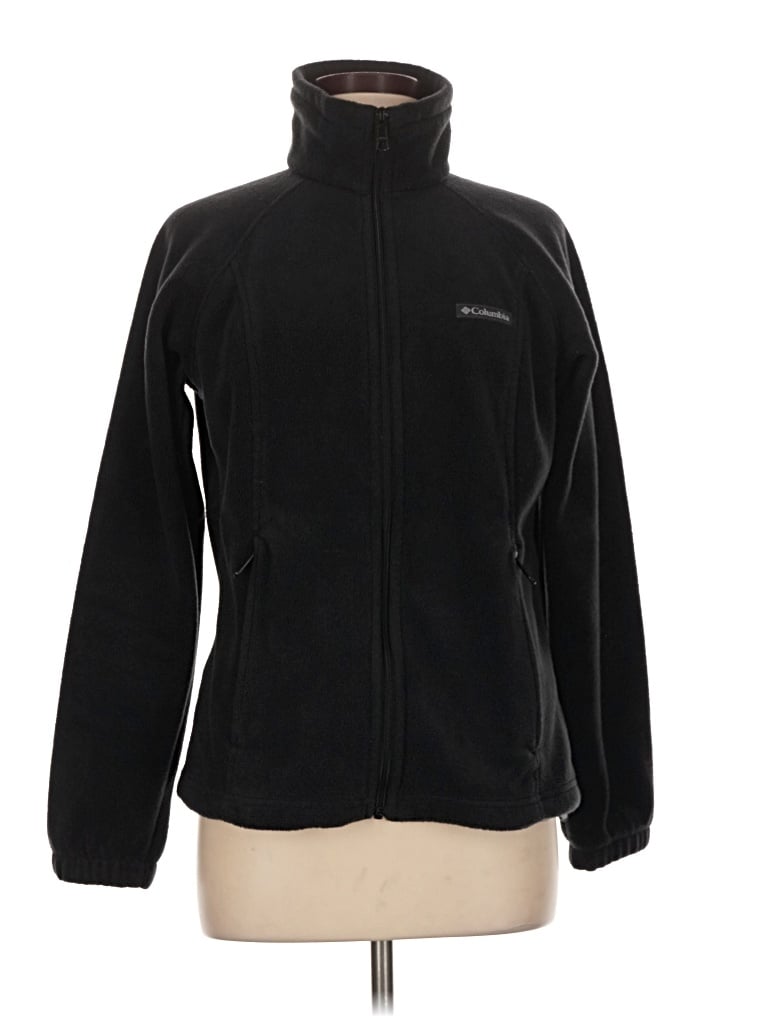 Pre-owned Columbia Fleece Jacket In Black