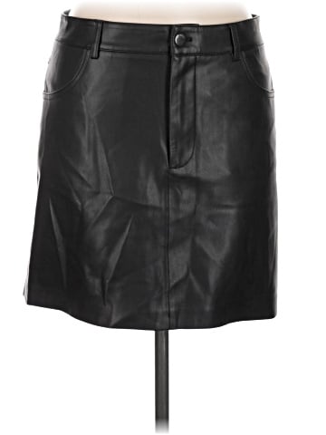 MNG Faux Leather Skirt (view 1)